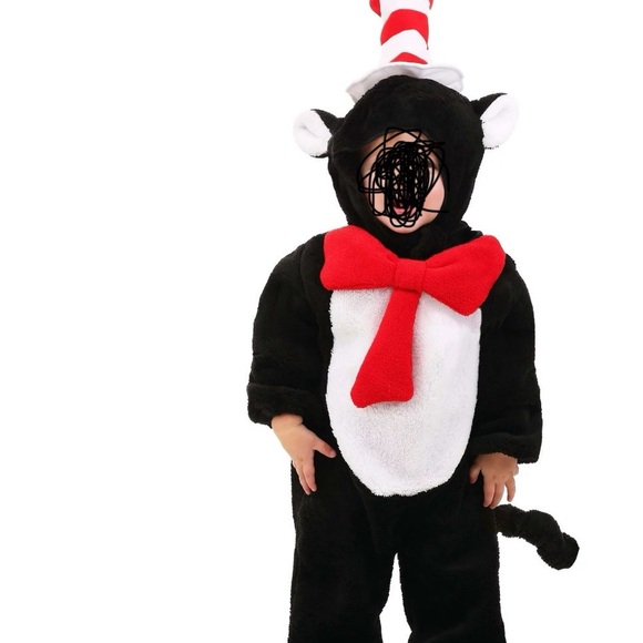 Dr. Seuss The Cat in the Hat Costume for Infants size 12/18 Months - Picture 3 of 9